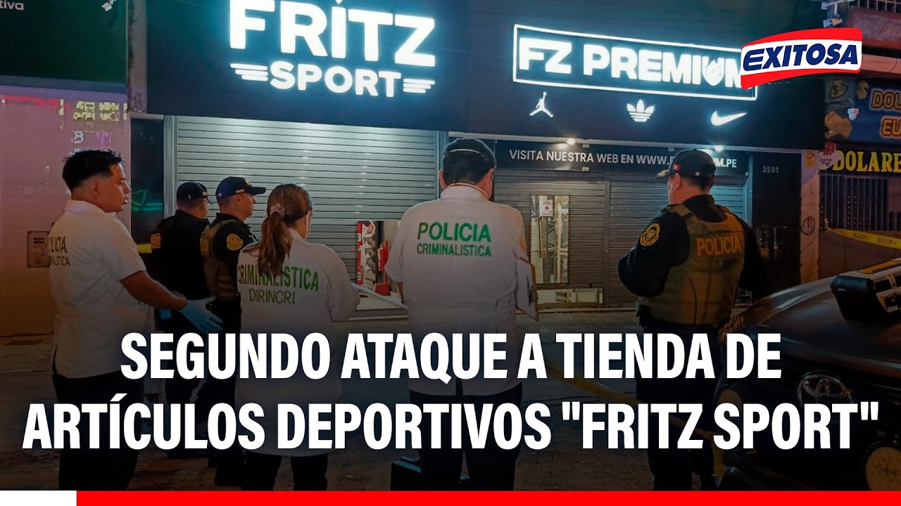 🔴🔵 Segundo ataque a balazos a tienda de artículos deportivos "Fritz Sport" en Los Olivos