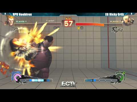 SSF4 AE2012 RPD Noobtron vs EG Ricky Ortiz - ECT4 Tournament