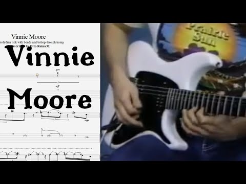 Vinnie Moore - INSANE unaccompanied 90s GUITAR SOLO SPOT featuring the MIXOLYDIAN mode