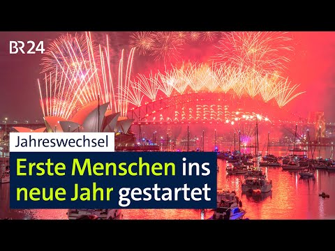 Jahreswechsel: Erste Menschen ins neue Jahr gestartet | BR24