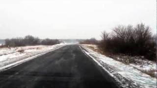 preview picture of video 'Driving along a rural road in Western Hungary in winter'