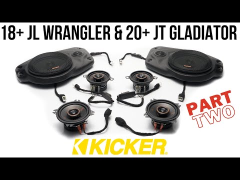 Kicker Plug & Play Speaker Upgrade Bundle (Part 2) | '18 - '23 JL Wrangler / '20 - '23 JT Gladiator