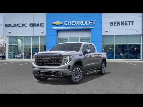 2026 GMC Sierra 1500 Crew Cab Short Box 4-Wheel Drive Denali Ultimate in Silver for sale at Bennett Chevrolet Cadillac Buick GMC Ltd. in Cambridge, ON