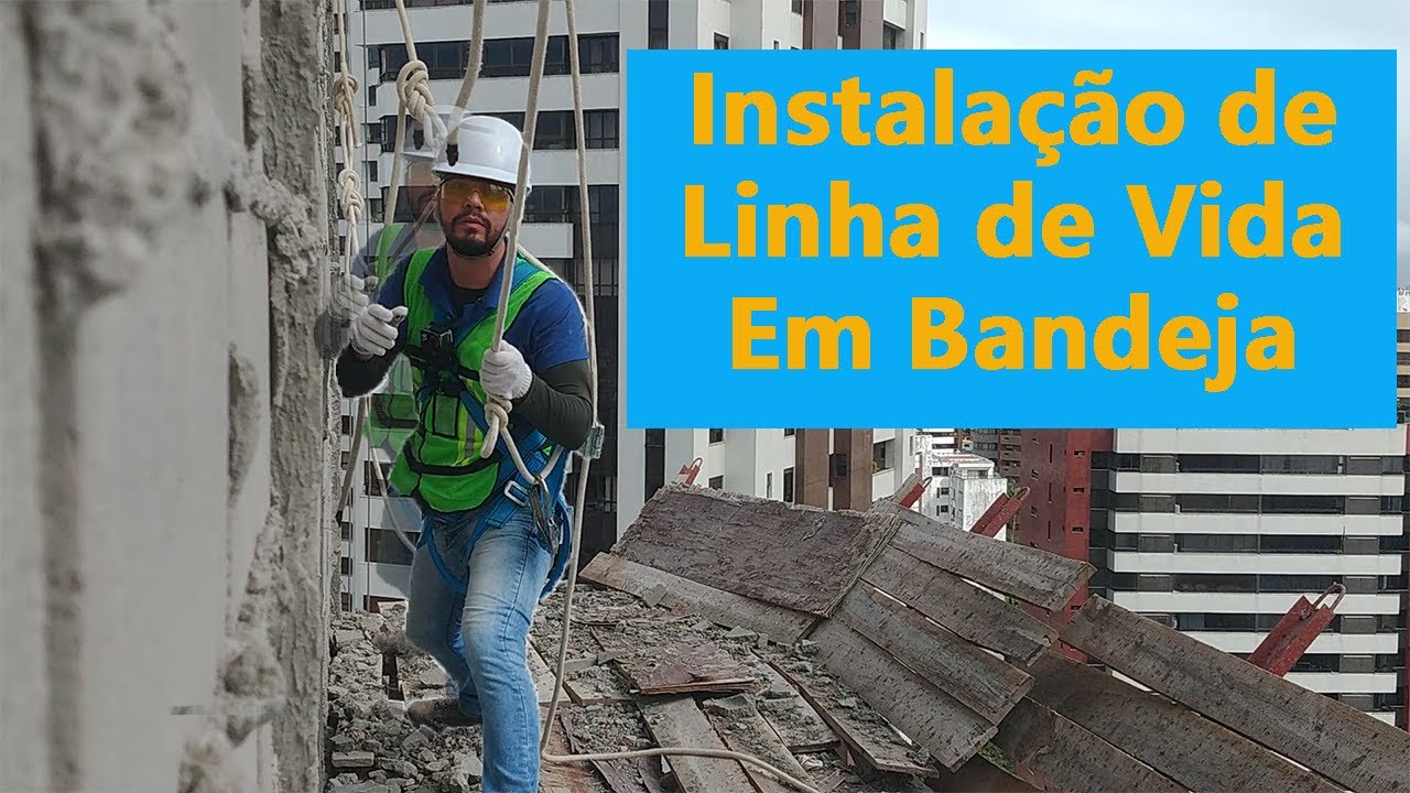 instalação de Linha de Vida em Bandeja nr 35 nr 18