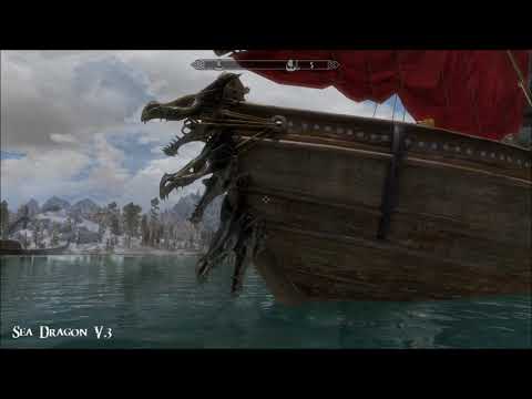 Sea Dragon V.3 - Skyrim Special Edition House/Travel Mod