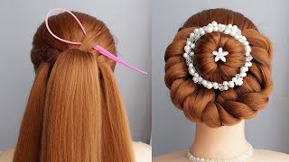 New Bun Hairstyle For Wedding & Party Look | Timeless Bridal Bun Hairstyle For Special Day