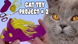 🧵✂️DIY Cat Toys for Kittens you can do at Home! British Shorthair Cat Funny Reaction 😂 [Lilac Cat]