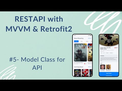 REST API with MVVM and Retrofit2 5 Model Class for Api