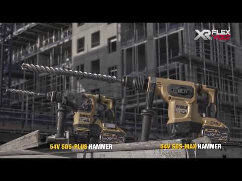 Perforatorius DeWalt DCH481N FlexVolt; 6,1 J; SDS-Max; 54 V (be akumuliatoriaus ir pakrovėjo) video