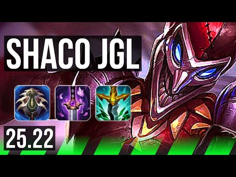 SHACO vs ELISE (JGL) | Legendary, 1000+ games | NA Master | 25.22