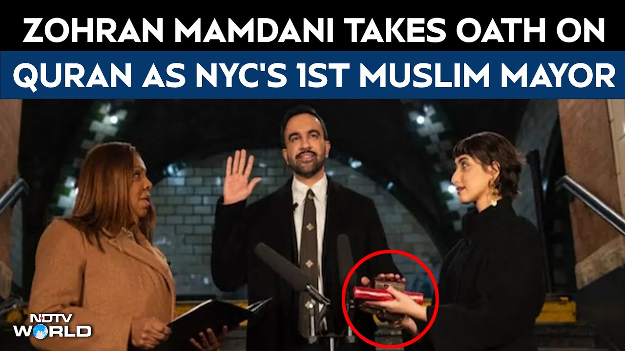Indian-Origin Zohran Mamdani Sworn In as New York’s First Muslim Mayor