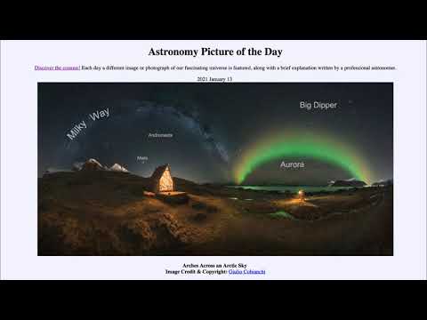 2021 January 13 - Arches Across an Arctic Sky