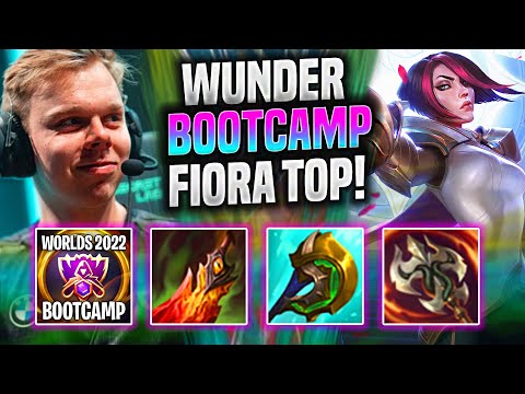 WUNDER IS INSANE FIORA IN NA BOOTCAMP! - FNC Wunder Plays Fiora Top vs Jax! | Season 2022