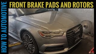 Replace the Front Brake Pads and Rotors on a 2012-2018 Audi A6 C7