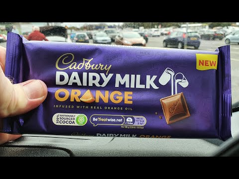 NEW! Cadbury Milk Orange Chocolate Bar. Quick Review.