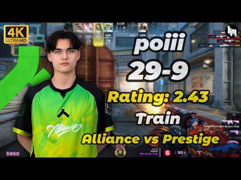 poiii (29-9) Alliance vs Prestige (Train) | DH Knockout Stockholm 2025 - Playoffs #cs2 #poiii #pov