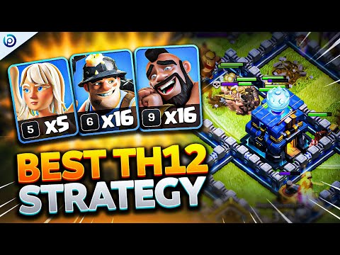 Queen Charge HYBRID at TH12 is SIMPLE and BROKEN | Easiest Town Hall 12 Attack Strategy CoC