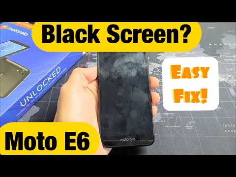 Moto E6: Black Screen? Display Won't Turn On? FIXED!