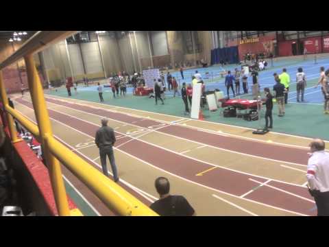 400m Junior Masculin Championnat Provincial Civil en salle d'athlétisme 2015 (vague 1)