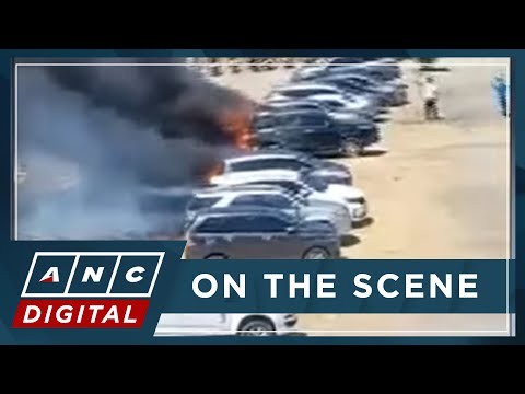 WATCH: Moments when fire engulfed 19 vehicles parked at NAIA Terminal 3 ANC