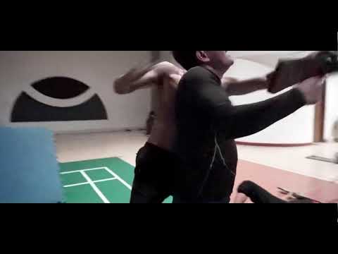 Stunt training gun scene