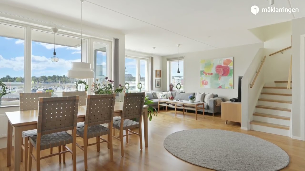 7 rum Lägenhet på Majorsvägen 7A Barkarbystaden Järfälla kommun - video