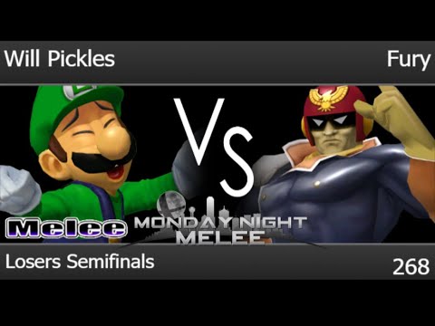 MNM 268 - Will Pickles (Luigi) vs Fury (C Falcon) Losers Semifinals - Melee