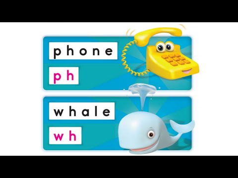 Oxford Phonics World student book level 4 - Consonant blends - disc 1 - unit 4 - ph wh - phone whale
