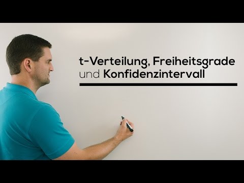 t-distribution, degrees of freedom, confidence interval, Math by Daniel Jung