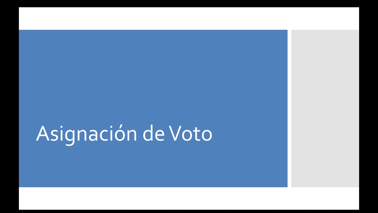IURIX. ASIGNACIÓN DE VOTO