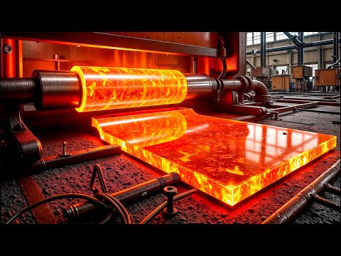 How It's Made: Giant Sheets of Glass by Floating Them on Molten Tin!
