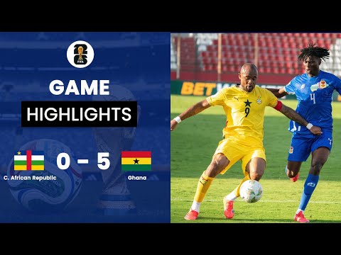 Watch highlights of all five goals Black Stars scored against  Central African Republic