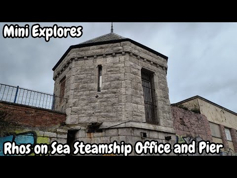 Mini Explores..... Rhos on Sea Pier remains and Steamship Ticket Office - Colwyn Bay