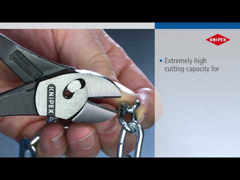 Didelės svertinės jėgos kirpimo replės KNIPEX 7372 video