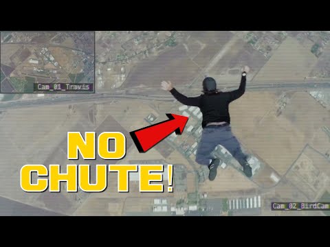 Man Jumps Out of Plane w/ No Parachute (Original)