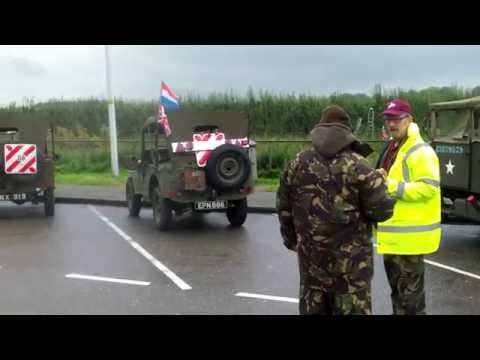 WW2 militairy vehicles for reinactment liberation of Arnhem.
