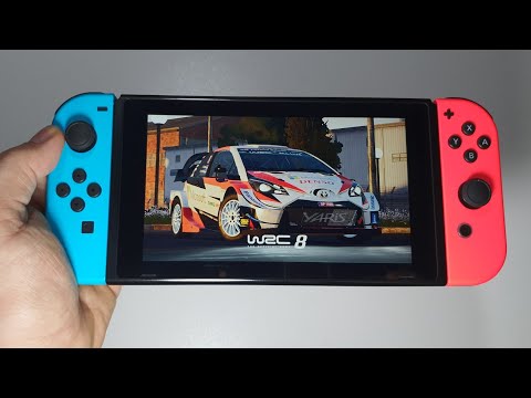 WRC 8 FIA World Rally Championship Nintendo Switch handheld gameplay | car racing