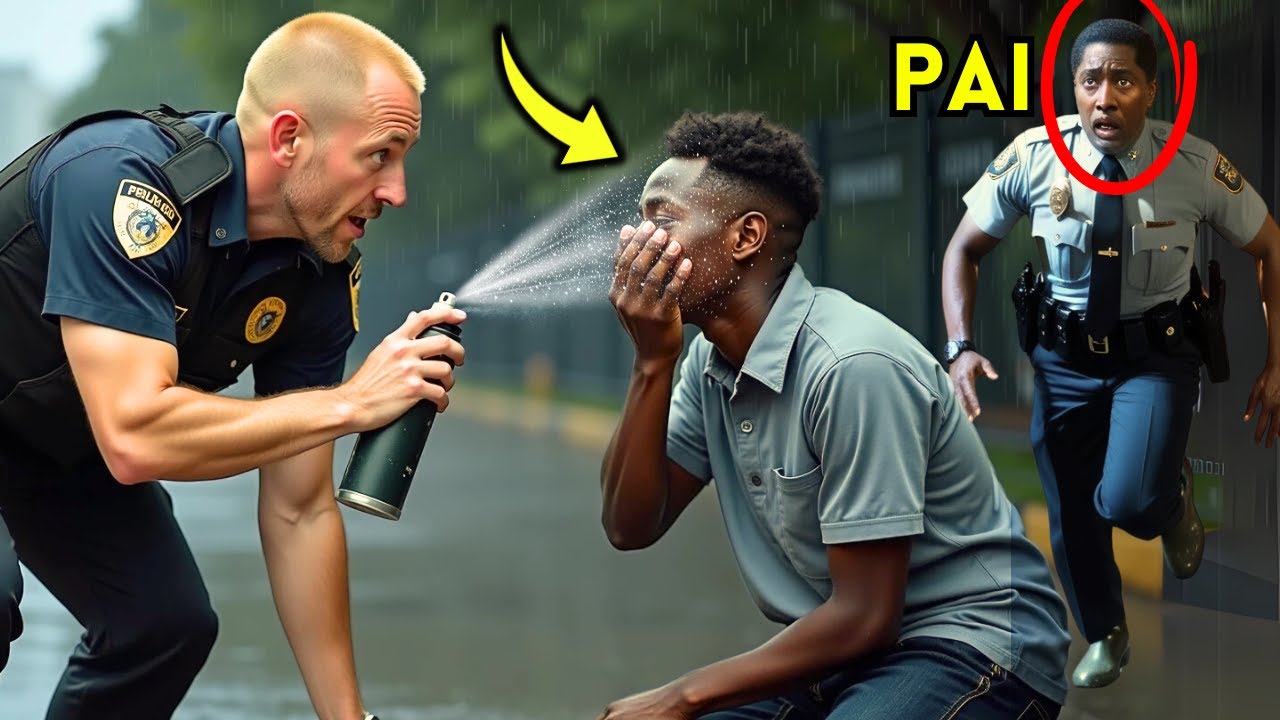 POLICIAL ataca GAROTO NEGRO com SPRAY DE PIMENTA e descobre que o PAI DE dele é POLICIAL FEDERAL