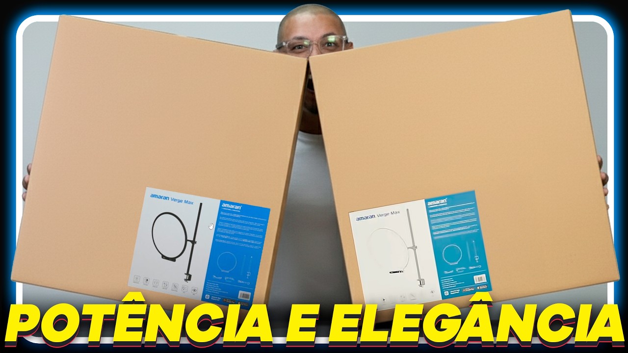Luz e SOFTBOX SÃO COISAS DO PASSADO! Eu trouxe o futuro das luzes! - (Amaran Verge Max )