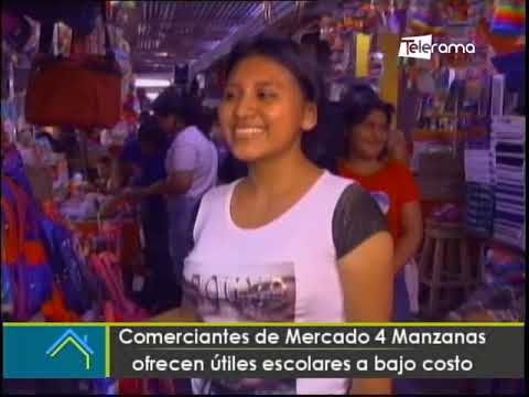 Comerciantes de Mercado 4 Manzanas ofrecen útiles escolares a bajo costo