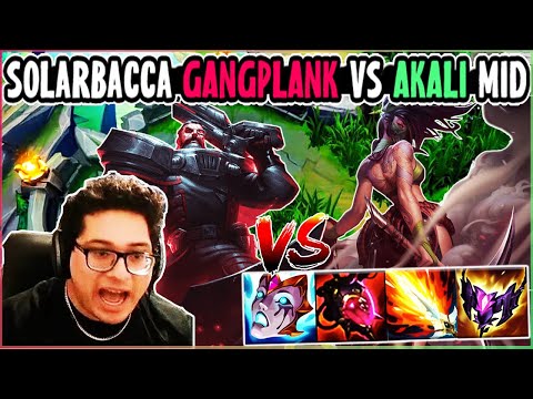 SOLARBACCA AP Gangplank Vs Akali Mid - NA Master - Patch 14.2