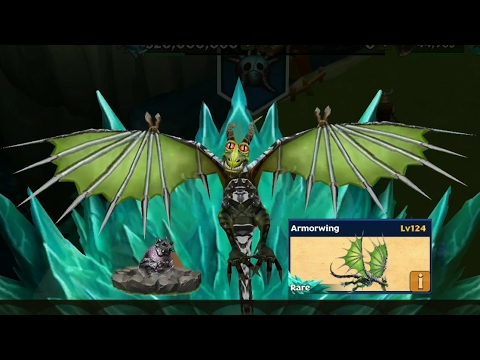 Armorwing max level 124 titan mode||Dragons rise of Berk
