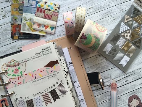 Filofax Wochendeko KW 17 / 2016 / Meine Geburtstagswoche / dummesmaedchen