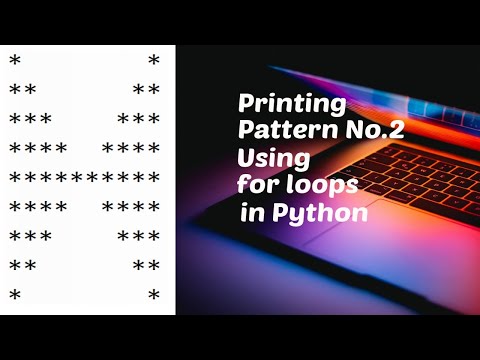 Using Nested For Loops To Print Star Pattern No 2 In Python Star Patterns In Python