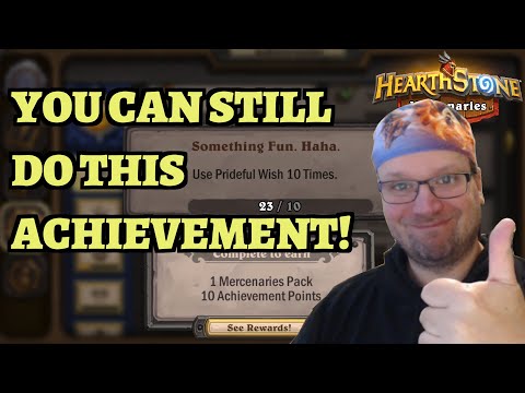 You Can Still Do Something Fun Achievement After Prideful Wish Was Removed! Hearthstone Mercenaries