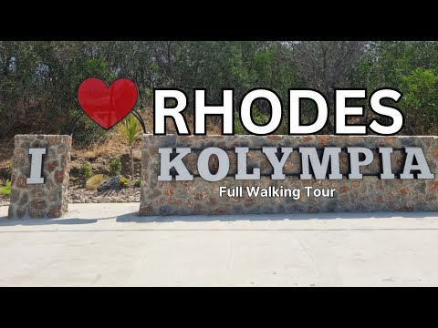 Kolympia | Kolymbia Rhodes Greece 2024 Full Walk Tour