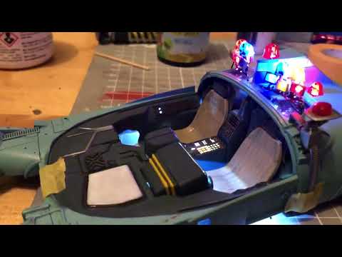 Fujimi 1/24 Blade Runner Spinner Cop Car SMD Lighting Test IV #bladerunner