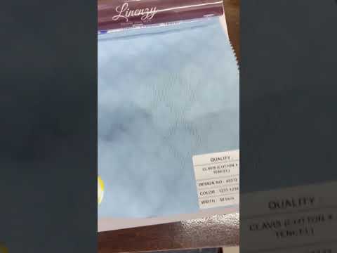 COTTON LINEN DOBBY SHIRTING FABRIC