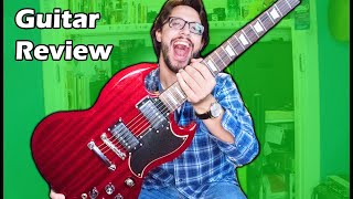 Video thumbnail for Guitar Review: Epiphone G400 SG Electric Guitar in Worn Cherry by urirocks