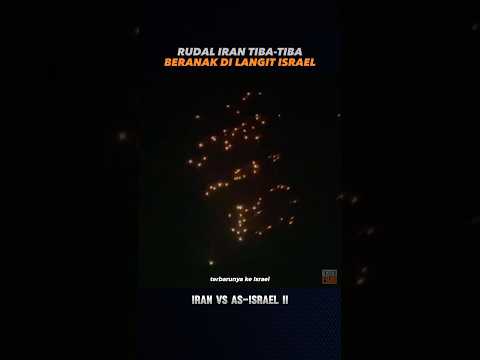 Rudal beranak Iran hujani Israel #beritaterkini #viral #iran #amerika